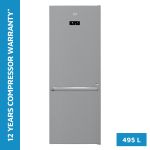 BEKO FrostFree HygieneShield™ Refrigerator | 495 Ltr | 4792EVHPS | Silver