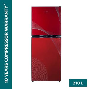 SINGER Top Mount Refrigerator | 210 Ltr | PRO-210F-RG | RED